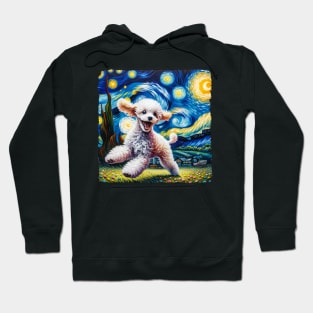 Starry Poodle Portrait - Dog Portrait Hoodie